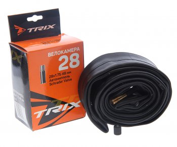 299 р. Камера велосипедная 28 28х1.75 автовентиль TRIX TRIX 027753  с доставкой в г. Майкоп. Увеличить фотографию 1