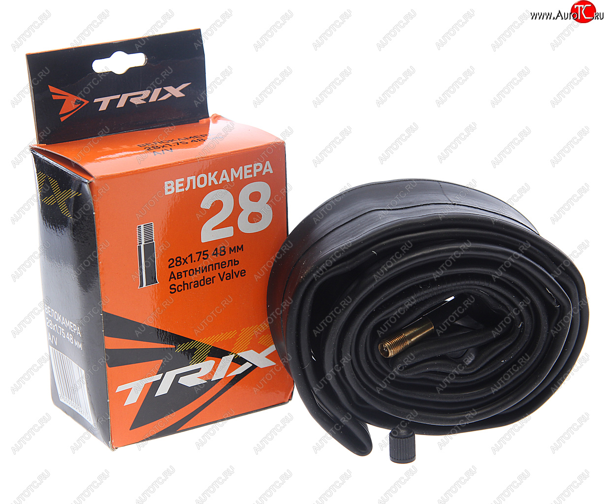 299 р. Камера велосипедная 28 28х1.75 автовентиль TRIX TRIX 027753  с доставкой в г. Майкоп