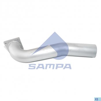 5 299 р. Труба глушителя MAN TGA передняя SAMPA SAMPA 021.164  с доставкой в г. Майкоп. Увеличить фотографию 1