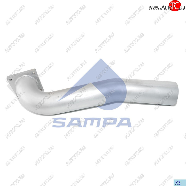 5 299 р. Труба глушителя MAN TGA передняя SAMPA SAMPA 021.164  с доставкой в г. Майкоп