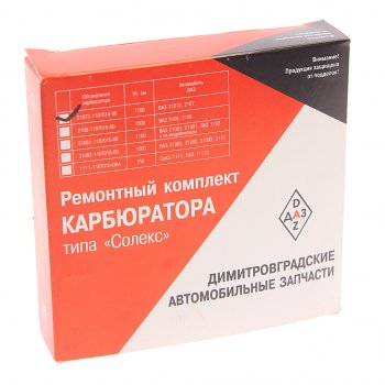 759 р. Ремкомплект карбюратора ВАЗ-2107 ДААЗ-21073 V=1700 полный ДИСС ДИСС 21073-1107010-00  с доставкой в г. Майкоп. Увеличить фотографию 4