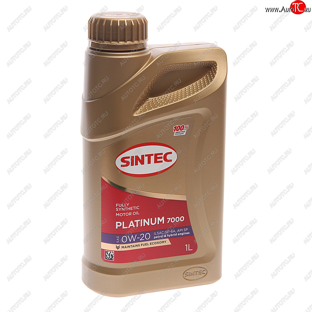 669 р. Масло моторное Platinum 7000 GF-6A 0W20 синт.1л SINTEC SINTEC 600162  с доставкой в г. Майкоп