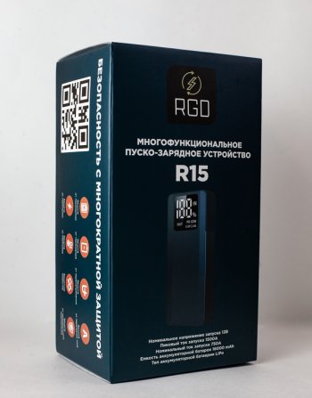 13 649 р. Устройство пусковое 12V 1800A 20000мАч (power bank) RGD RGD r15  с доставкой в г. Майкоп. Увеличить фотографию 5