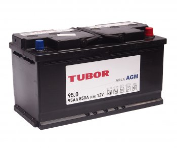 26 999 р. Аккумулятор TUBOR AGM 95Ач обратная полярность TUBOR 6ст95(0)  с доставкой в г. Майкоп. Увеличить фотографию 1