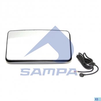 2 999 р. Зеркало боковое MAN F2000 правое электрическое с подогревом SAMPA SAMPA 022.101  с доставкой в г. Майкоп. Увеличить фотографию 1