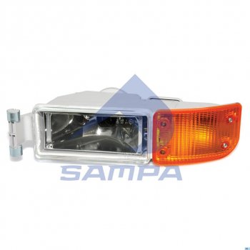 3 999 р. Фара противотуманная MAN TGA с желтым указателем поворота левая SAMPA SAMPA 022.047  с доставкой в г. Майкоп. Увеличить фотографию 1