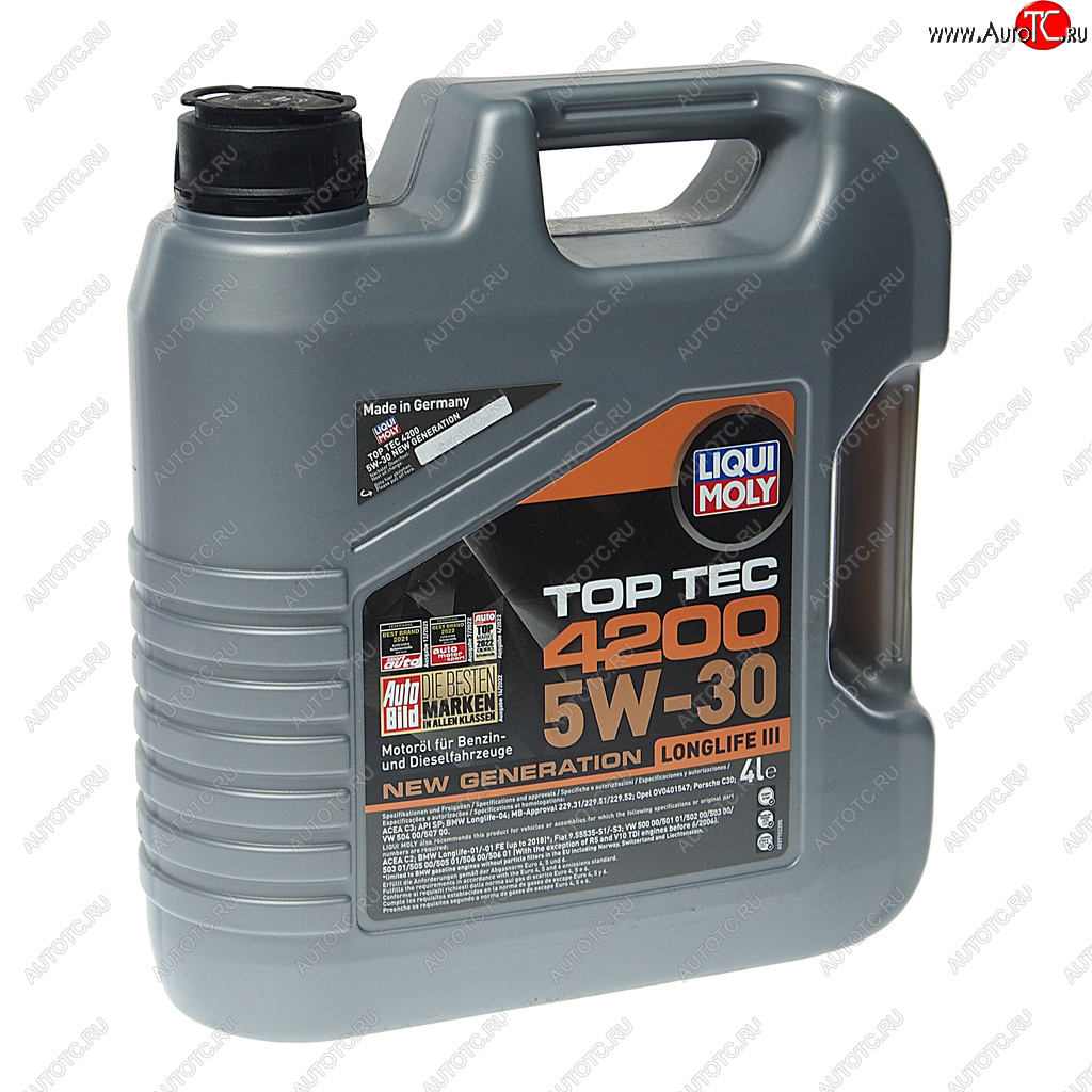 8 799 р. Масло моторное TOP TEC 4200 5W30 синт.4л LIQUI MOLY LIQUI MOLY 3715  с доставкой в г. Майкоп