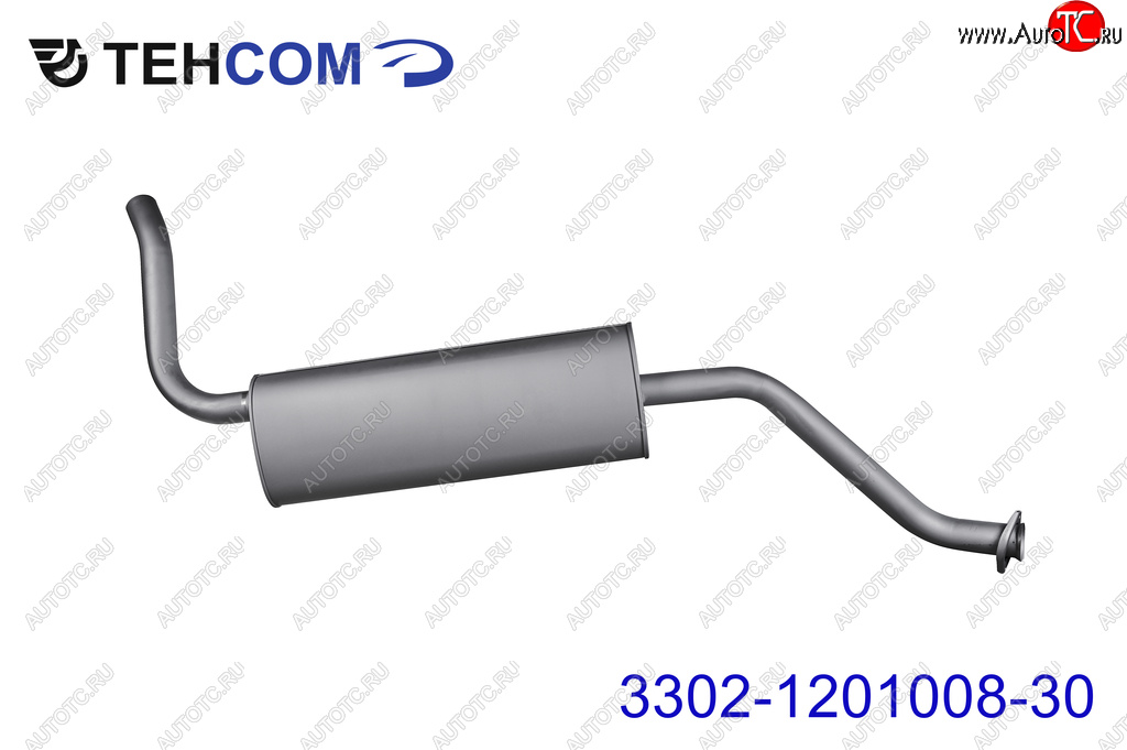 6 499 р. Глушитель ГАЗ-3302 Next,Бизнес дв.УМЗ,Evotech,CUMMINS (ГБО) ЕВРО-4,5 длинный ТЕХКОМ ТЕХКОМ 3302-1201008-30  с доставкой в г. Майкоп