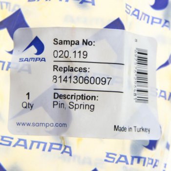 599 р. Палец MAN F90 рессоры верхний (30х162) SAMPA SAMPA 020.119  с доставкой в г. Майкоп. Увеличить фотографию 3