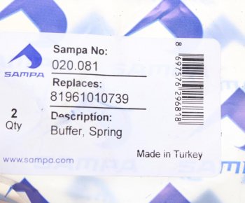 149 р. Отбойник MAN L,M90,2000 рессоры (70х20мм) SAMPA SAMPA 020.081  с доставкой в г. Майкоп. Увеличить фотографию 3