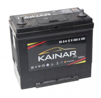 7 199 р. Аккумулятор KAINAR Asia 50Ач KAINAR 6ст50(1) 65b24r  с доставкой в г. Майкоп. Увеличить фотографию 1