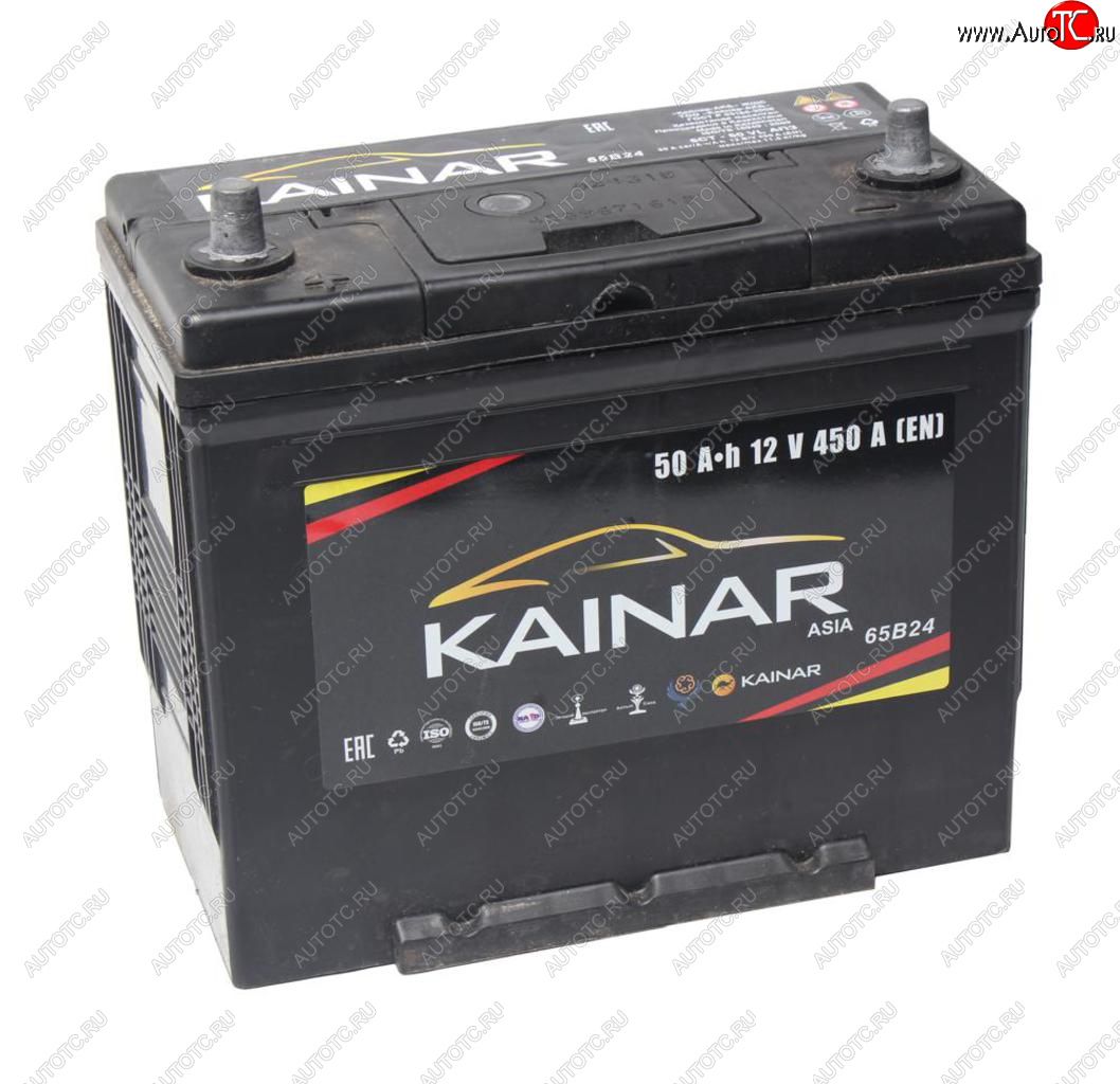 7 199 р. Аккумулятор KAINAR Asia 50Ач KAINAR 6ст50(1) 65b24r  с доставкой в г. Майкоп