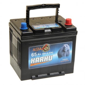 8 599 р. Аккумулятор KARHU Asia 65Ач обратная полярность KARHU 6ст65(0) 75d23l  с доставкой в г. Майкоп. Увеличить фотографию 1