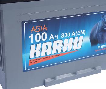 11 999 р. Аккумулятор KARHU Asia 100Ач обратная полярность KARHU 6ст100(0) 115d31l  с доставкой в г. Майкоп. Увеличить фотографию 2