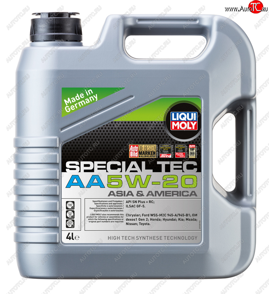 5 799 р. Масло моторное SPECIAL TEC AA 5W20 HC-синт.4л LIQUI MOLY LIQUI MOLY 7658  с доставкой в г. Майкоп