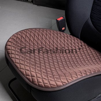 899 р. Накидка на сиденье велюр кофе (1 предм.) Palermo Mini CARFASHION CARFASHION 23046  с доставкой в г. Майкоп. Увеличить фотографию 1
