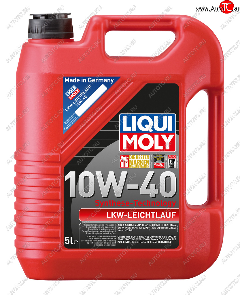 6 399 р. Масло моторное LKW LEICHTLAUF 10W40 синт.5л LIQUI MOLY LIQUI MOLY 1185  с доставкой в г. Майкоп