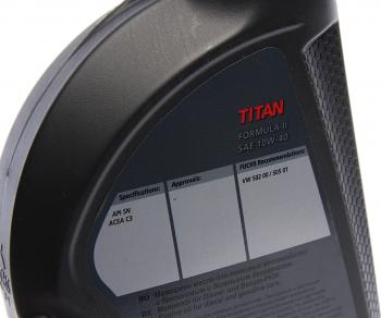 1 499 р. Масло моторное TITAN Formula II 10W40 синт.1л FUCHS FUCHS 0059961007  с доставкой в г. Майкоп. Увеличить фотографию 2