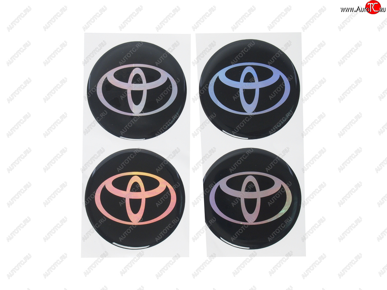 266 р. Эмблема диска колесного TOYOTA (6см) комплект 4шт. AUTOSTICKERS 02145  с доставкой в г. Майкоп
