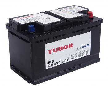 24 799 р. Аккумулятор TUBOR AGM 80Ач обратная полярность TUBOR 6ст80(0)  с доставкой в г. Майкоп. Увеличить фотографию 1