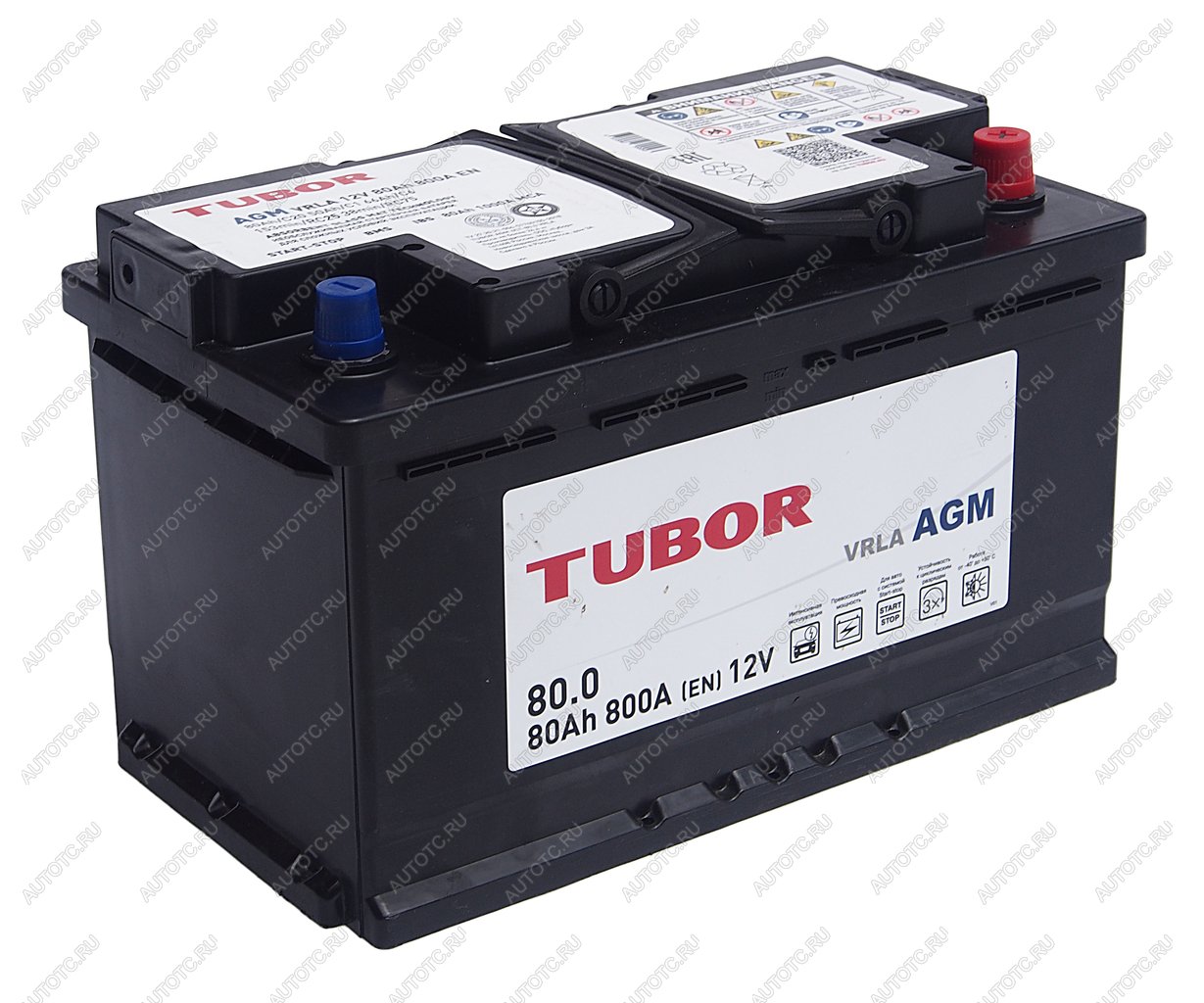 24 799 р. Аккумулятор TUBOR AGM 80Ач обратная полярность TUBOR 6ст80(0)  с доставкой в г. Майкоп