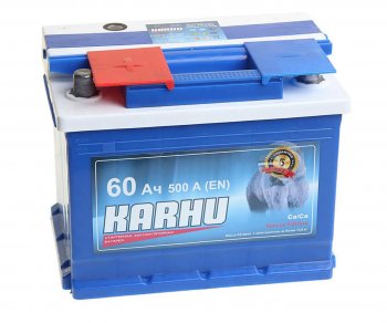 6 249 р. Аккумулятор KARHU 60Ач KARHU 6ст60(1)  с доставкой в г. Майкоп. Увеличить фотографию 1