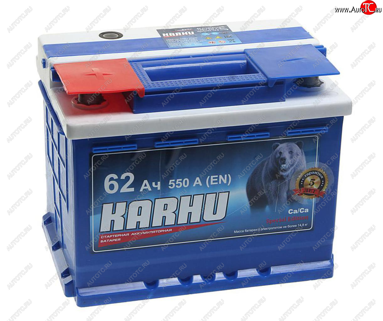 7 299 р. Аккумулятор KARHU 62Ач KARHU 6ст62(1)  с доставкой в г. Майкоп