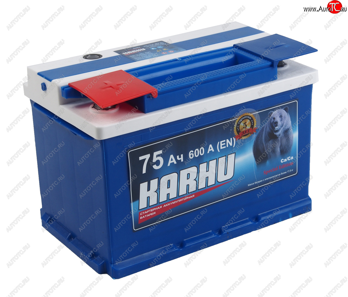 8 399 р. Аккумулятор KARHU 75Ач KARHU 6ст75(1)  с доставкой в г. Майкоп