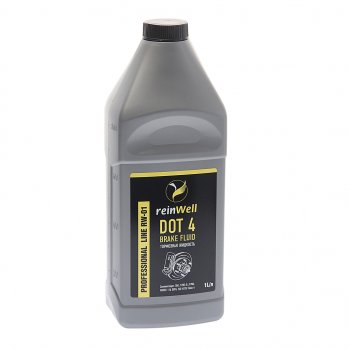 589 р. Жидкость тормозная DOT-4 1л REINWELL REINWELL 3205  с доставкой в г. Майкоп. Увеличить фотографию 1