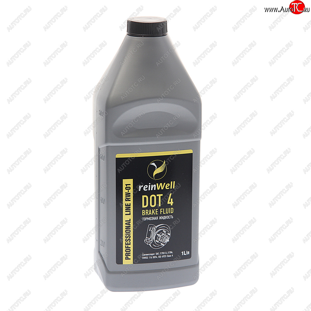 589 р. Жидкость тормозная DOT-4 1л REINWELL REINWELL 3205  с доставкой в г. Майкоп