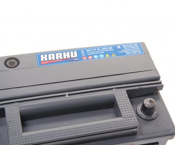 8 949 р. Аккумулятор KARHU 77Ач обратная полярность KARHU 6ст77(0)  с доставкой в г. Майкоп. Увеличить фотографию 3