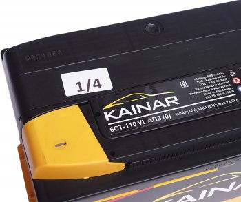 12 949 р. Аккумулятор KAINAR 110Ач обратная полярность KAINAR 6ст110(0)  с доставкой в г. Майкоп. Увеличить фотографию 3