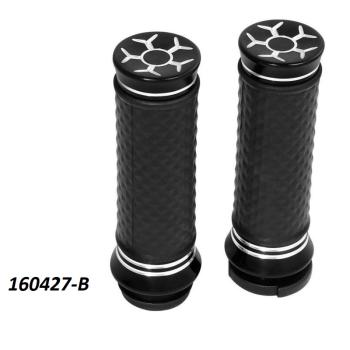 3 419 р. Грипсы на руль 25мм Harley-Davidson 3 КитайскиеЗапчасти пм-00025600  с доставкой в г. Майкоп. Увеличить фотографию 1