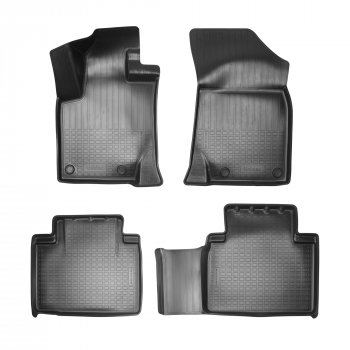 Комплект ковриков салона Seintex сетка(к-т) Geely Atlas  NL3 (2016-2022) (Черный)
