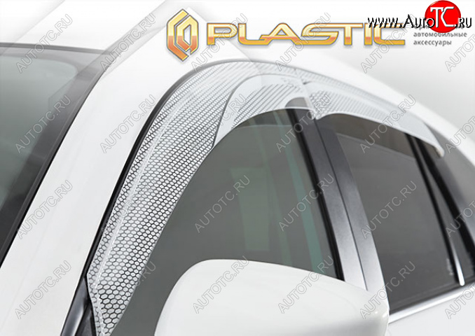 2 199 р. Дефлектор окон CA-Plastic  Mazda CX-8  KG2P KG5P (2017-2022) дорестайлинг (Серия Art белая)  с доставкой в г. Майкоп