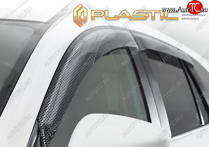2 199 р. Дефлектор окон CA-Plastic  Mazda CX-8  KG2P KG5P (2017-2022) дорестайлинг (Серия Art белая)  с доставкой в г. Майкоп