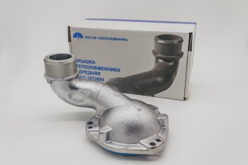 6 749 р. ТЕПЛООБМЕННИК Крышка передняя алюминиевая на 7601 и 7511 для двигателя ЯМЗ 7511-1013694 АЛ 75.11-1013694 АЛ МАЗ 6317 (1991-2020)  с доставкой в г. Майкоп. Увеличить фотографию 4