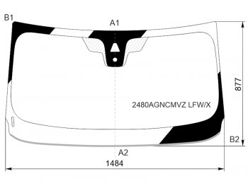 11 549 р. Стекло лобовое (Камера Датчик дождя Молдинг) BMW X2 17- XYG 2480AGNCMVZ LFW/X  с доставкой в г. Майкоп. Увеличить фотографию 1