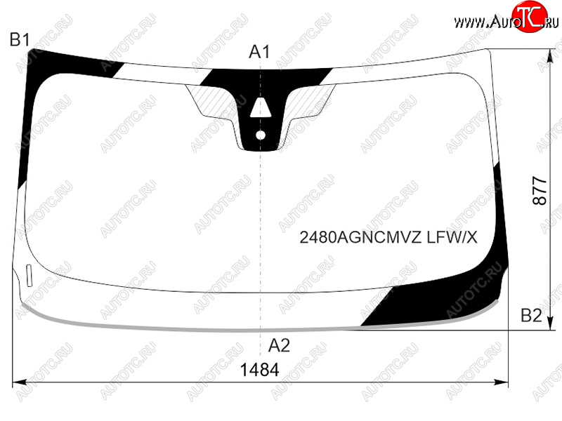 11 549 р. Стекло лобовое (Камера Датчик дождя Молдинг) BMW X2 17- XYG 2480AGNCMVZ LFW/X  с доставкой в г. Майкоп