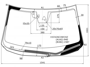 11 199 р. Стекло лобовое (Обогрев щеток Камера Датчик дождя Молдинг) Mazda CX-5 16- FUYAO 5187AGNCHMVZ  с доставкой в г. Майкоп. Увеличить фотографию 1