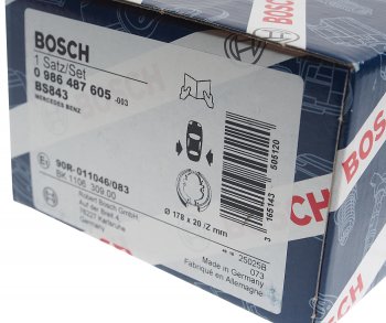 2 199 р. Колодки тормозные задние барабанные 4шт. BOSCH Mercedes-Benz Viano W638 (1996-2003)  с доставкой в г. Майкоп. Увеличить фотографию 4