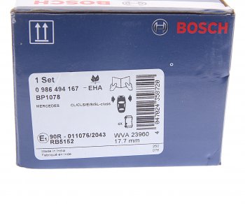 3 879 р. Колодки тормозные передние (4шт.) BOSCH Mercedes-Benz S class W221 (2006-2013)  с доставкой в г. Майкоп. Увеличить фотографию 4