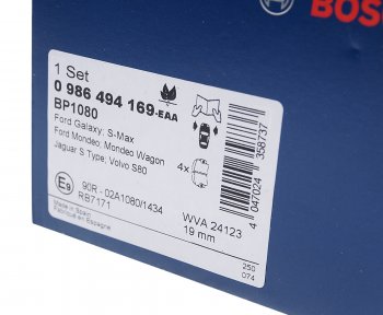 3 689 р. Колодки тормозные передние (4шт.) BOSCH Ford S-Max 1 рестайлинг (2010-2015)  с доставкой в г. Майкоп. Увеличить фотографию 4