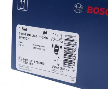 4 399 р. Колодки тормозные передние (4шт.) BOSCH Volvo S80 AS60 седан дорестайлинг (2006-2010)  с доставкой в г. Майкоп. Увеличить фотографию 3