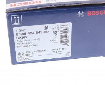 5 999 р. Колодки тормозные передние (4шт.) BOSCH Land Rover Discovery 4 L319 (2009-2016)  с доставкой в г. Майкоп. Увеличить фотографию 4