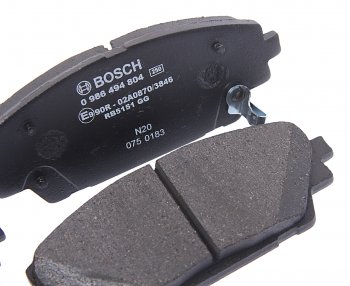 2 089 р. Колодки тормозные передние (4шт.) BOSCH Mazda 3/Axela BM дорестайлинг седан (2013-2016)  с доставкой в г. Майкоп. Увеличить фотографию 2