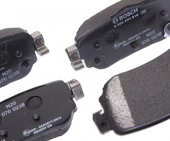 2 079 р. Колодки тормозные задние (4шт.) BOSCH Nissan Qashqai 2 J11 дорестайлинг (2013-2019)  с доставкой в г. Майкоп. Увеличить фотографию 2