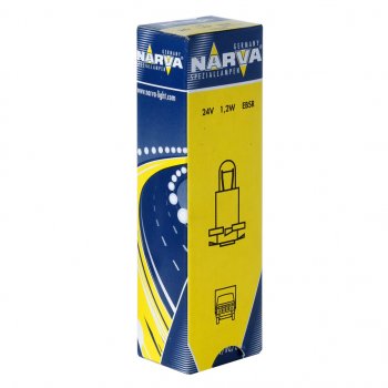 123 р. Лампа 24V 1.2W EBSR4 желтый патрон Plastic Base NARVA NARVA 170223000  с доставкой в г. Майкоп. Увеличить фотографию 1