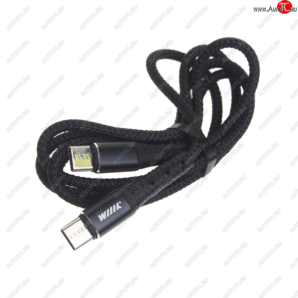 479 р. Кабель USB Type C-USB Type C 1м WIIIX WIIIX cb-712tc-tc(1.0)-chp-b  с доставкой в г. Майкоп