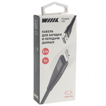 339 р. Кабель iPhone (5-) 1м WIIIX WIIIX cb725-u8-10b  с доставкой в г. Майкоп. Увеличить фотографию 2